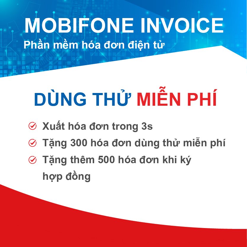 1.500 Hóa đơn điện tử MobiFone Invoice