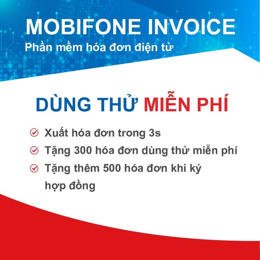 800.000 Hóa đơn điện tử MobiFone Invoice